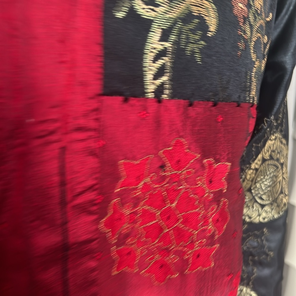 Chico’s Patchwork Asian Style Jacket Size 0 - image 7